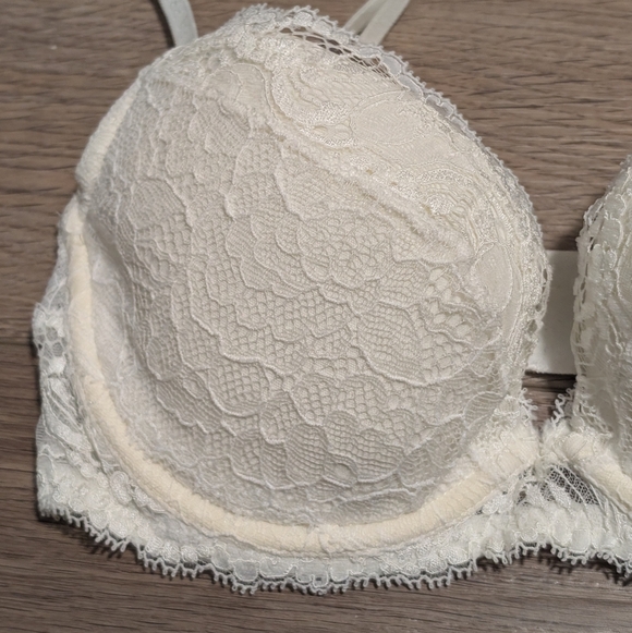 La Perla | White Floral Lace Balconette Bra Padded Underwire 32D - Picture 6 of 14